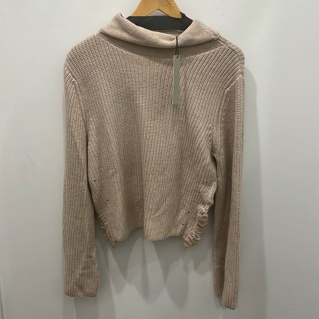 Women’s One Grey Day Tan Turtleneck Pullover